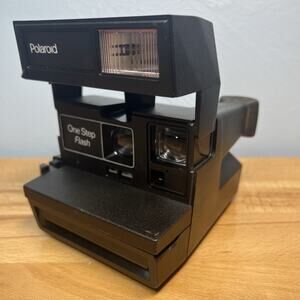 VTG Polaroid One Step 600 Flash 80s 90s Retro Film Camera Decor Flash UNTESTED
